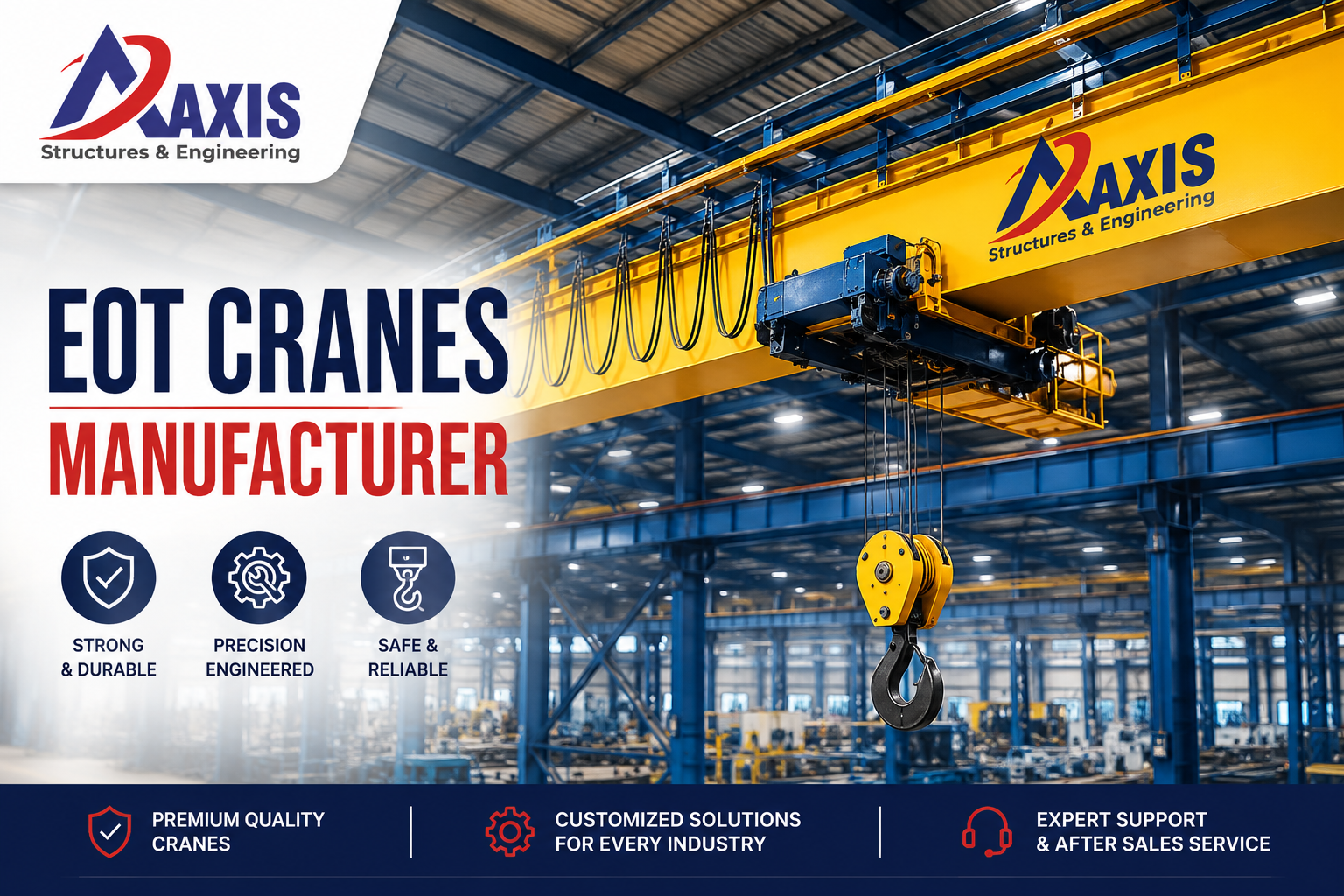 EOT Crane Manufacturer in India providing reliable heavy-duty material handling solutions
