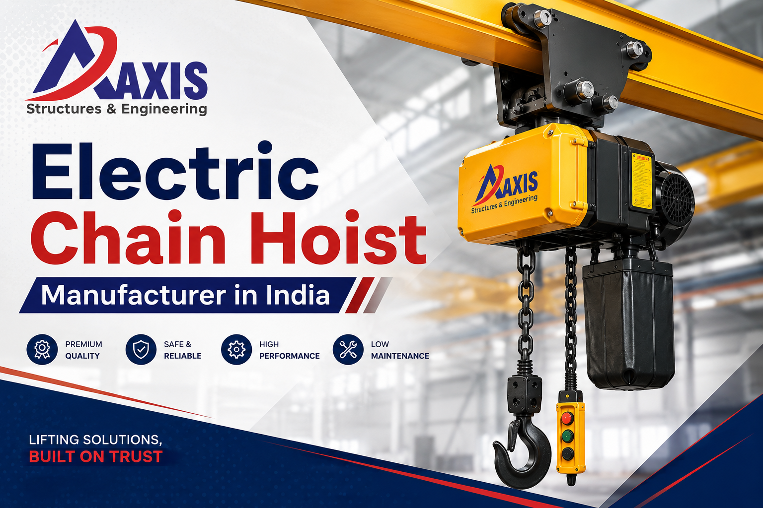 Electric Chain Hoist Manufacturer in India offering reliable industrial lifting solutions