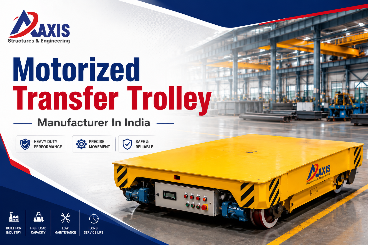 Motorized Transfer Trolley Manufacturer in India offering reliable heavy load handling solutions