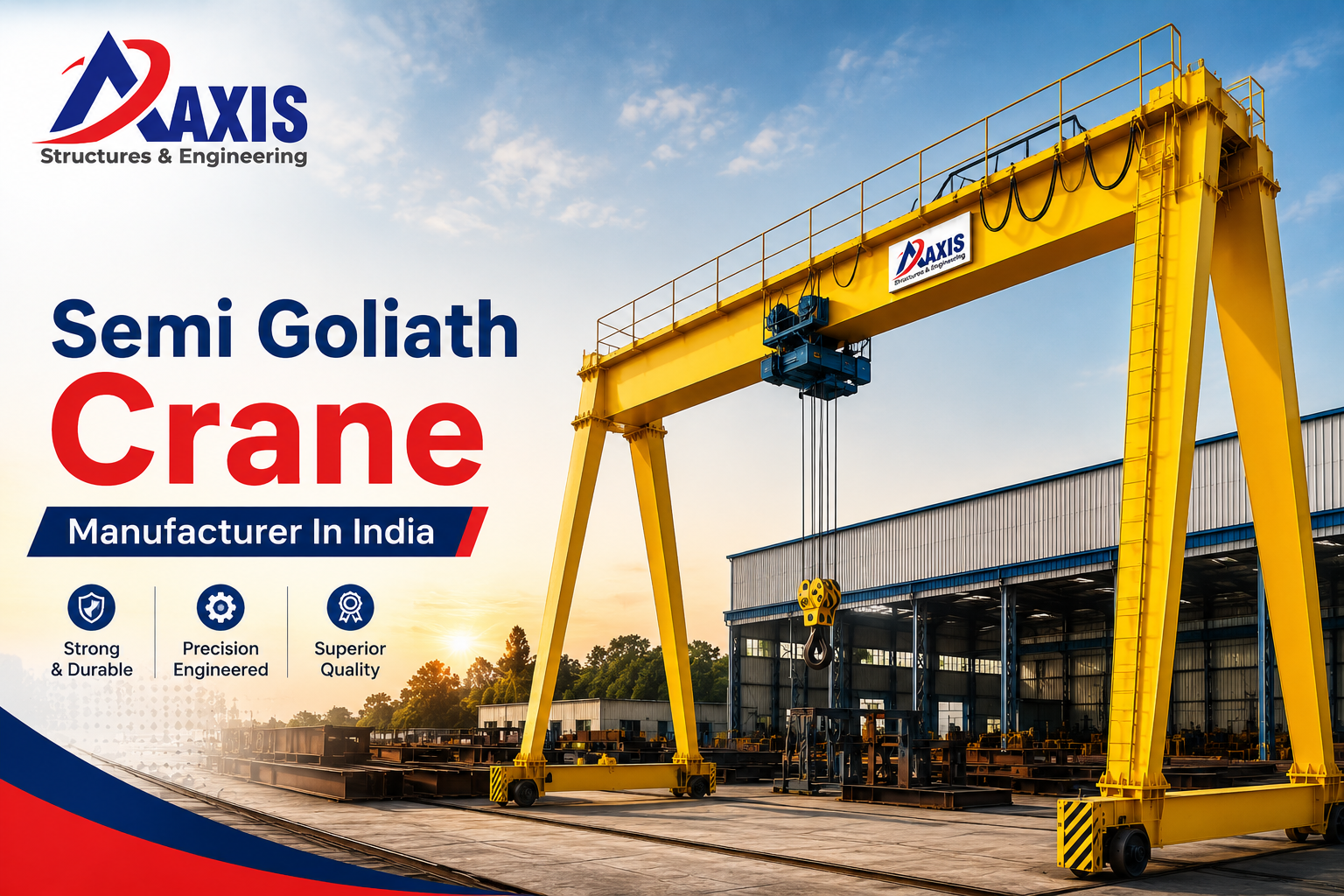 Semi Goliath Crane Manufacturer in India providing reliable crane lifting and industrial handling solutions