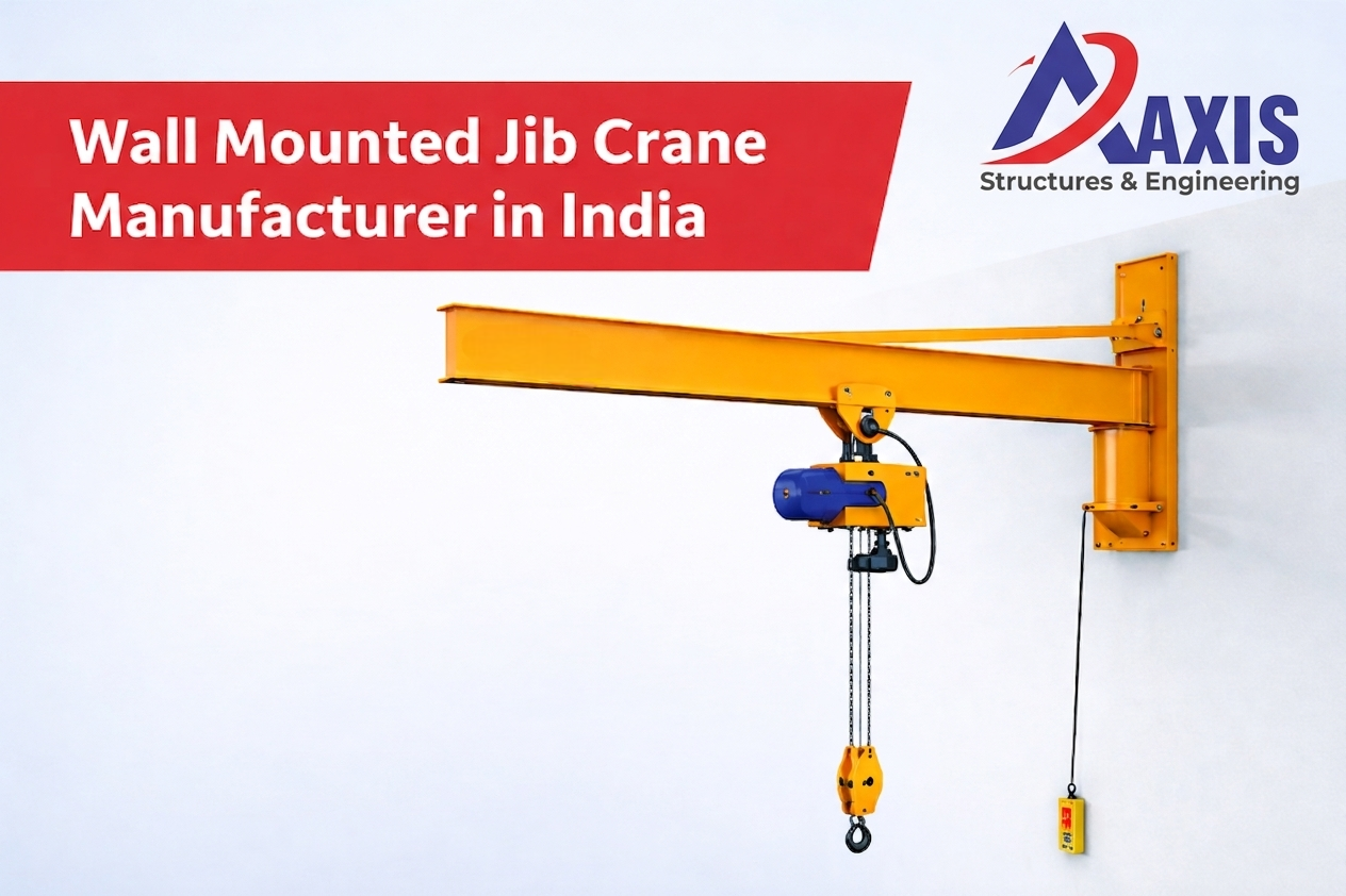 Wall mounted jib crane manufacturer in India providing efficient industrial material handling solutions