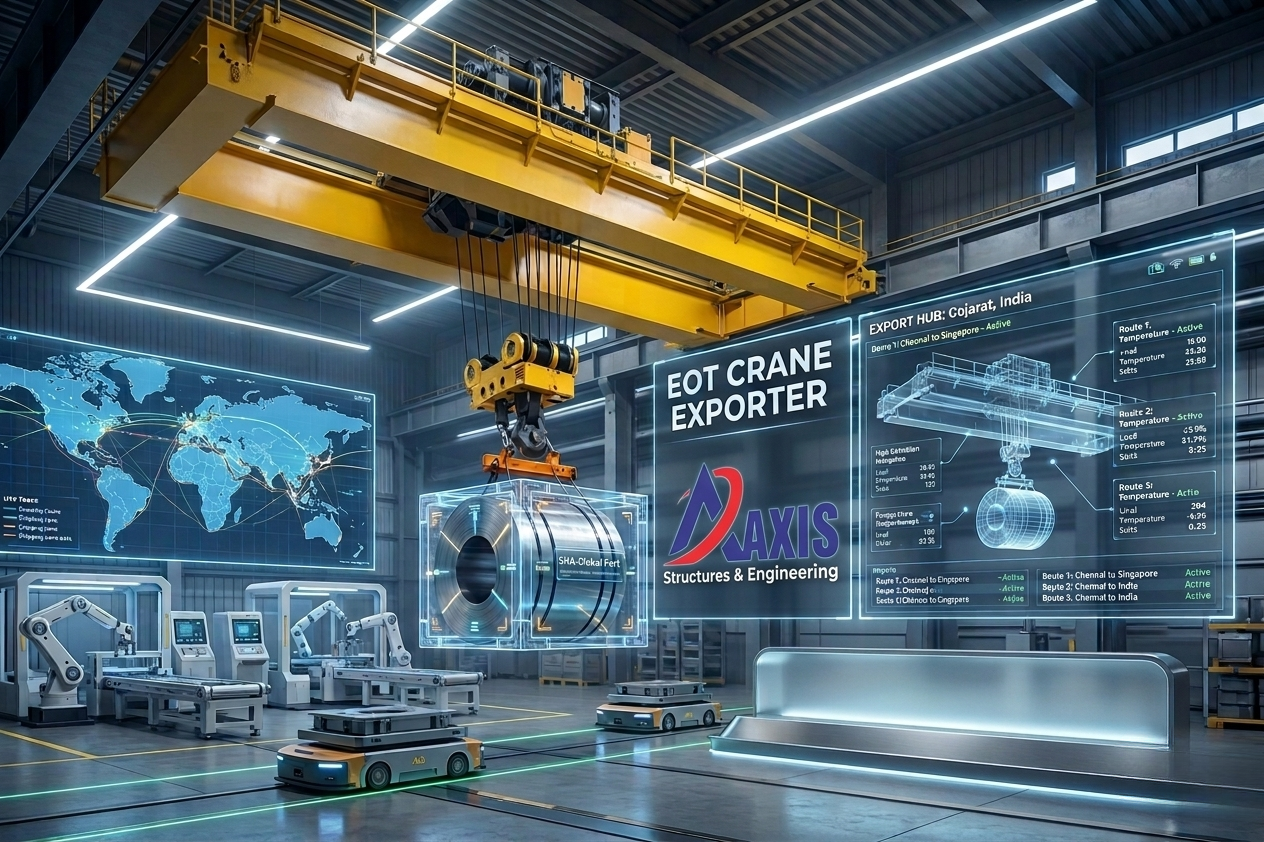 EOT Crane exporter in India providing overhead crane solutions worldwide