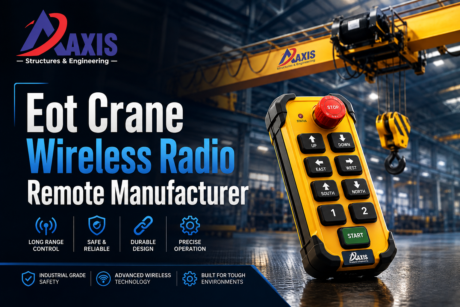 EOT Crane Wireless Radio Remote Manufacturer in India by Axiscranes